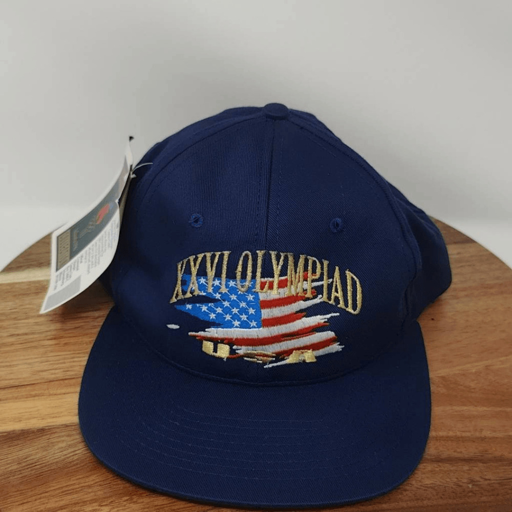 Vintage 1996 Olympics Atlanta Hanes Olympic Games Collection Hat- Mens-One Size